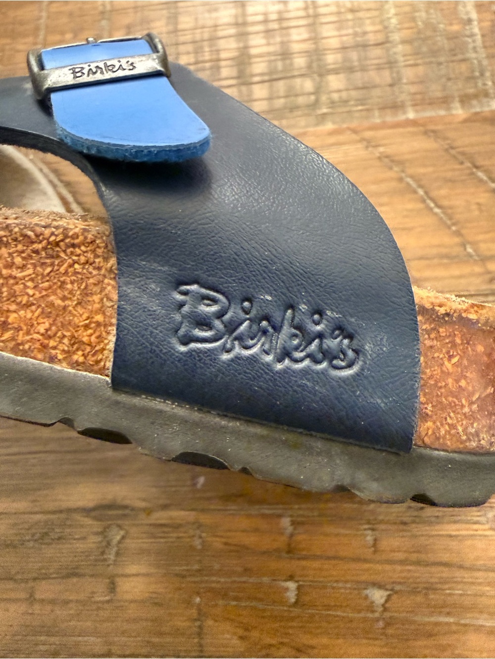 Birki’s by Birkenstock Comfort Sandals Blue White Black Size 39 - Picture 2 of 10